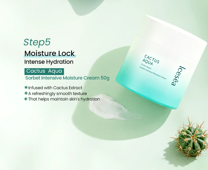 Natural Cactus Skincare Set Sodium Hyaluronate for Deep Hydration Includes Face Wash Moisturizer Soothing Repair Kit(pic8)