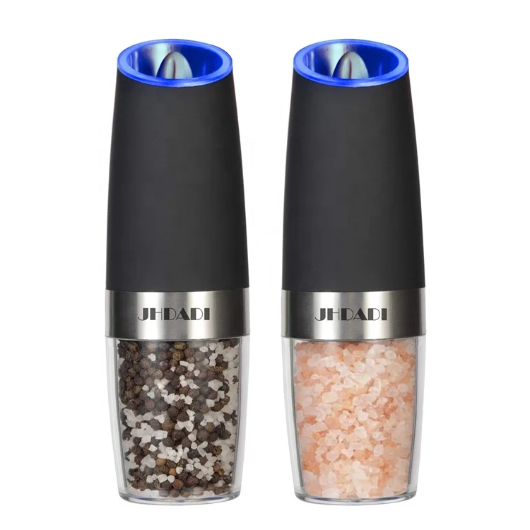 Sweet Alice Gravity Electric Pepper and Salt Grinder Set, Adjustable