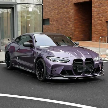 Super Glossy PET Midsummer Purple PVC Wrap Glossy Wrapping Car Wrap Vinyl Film Body Position Roll Shape Paint Protection