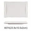 Plateau rectangulaire en forme de bambou de 80749,3 pouces
