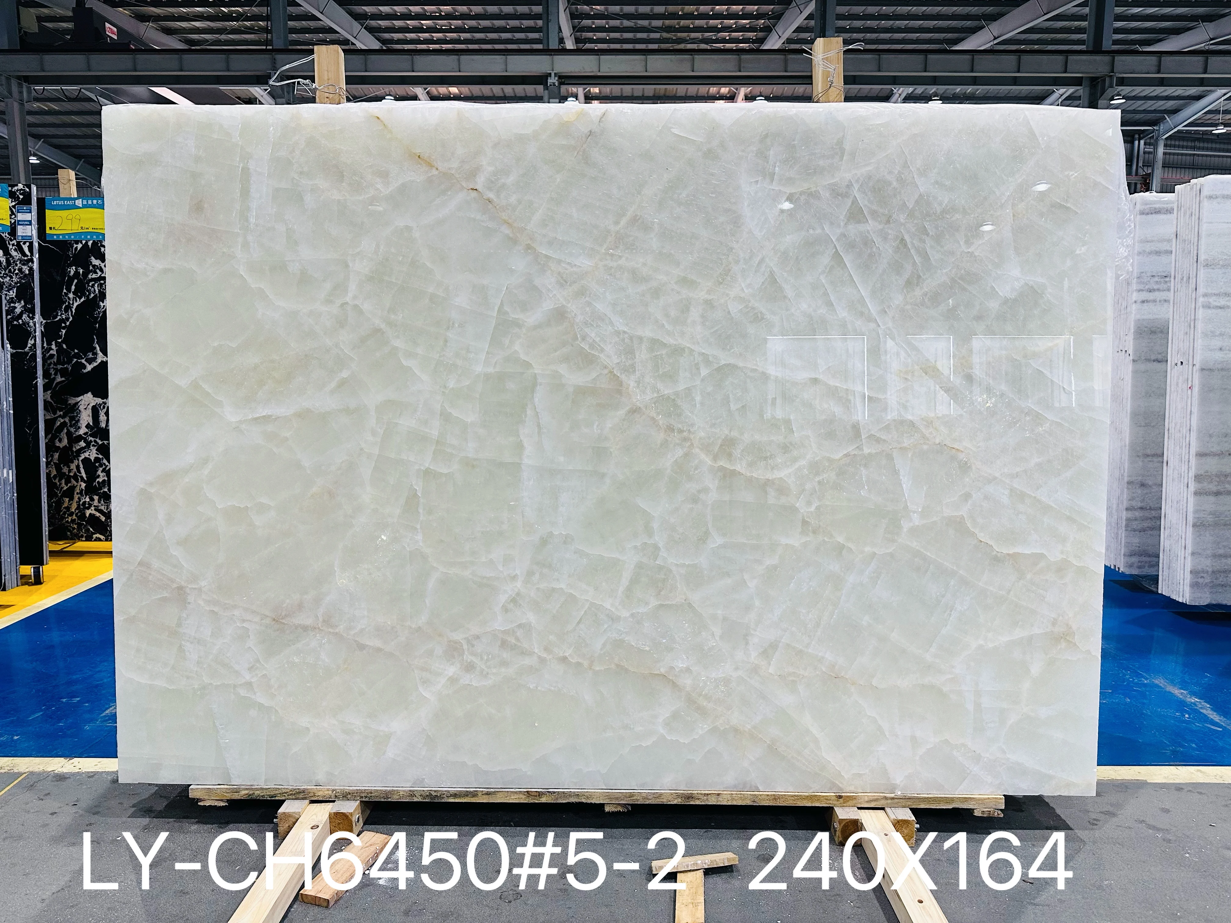 Square Ice Crack Onyx Luminous Coffee Table Tea Table for Bar Pub Restaurant 48'' 1200mm Back Lighted Translucent Furniture