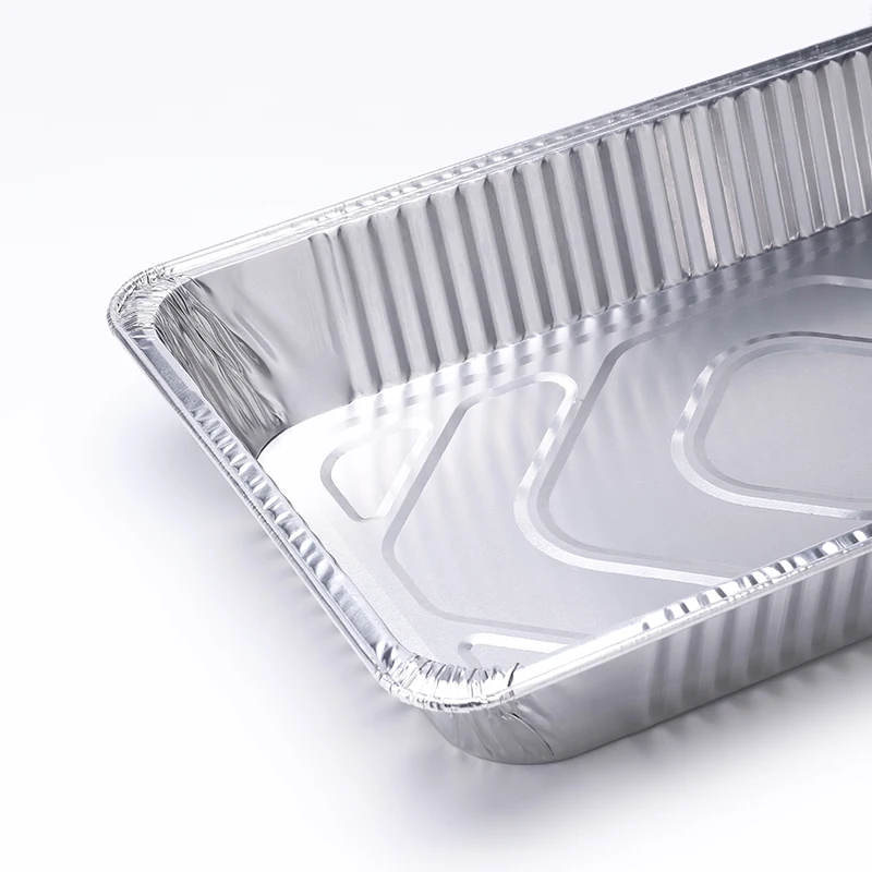 Eco Friendly 650ML Rectangular Foil Trays 8011 Aluminium Tinfoil