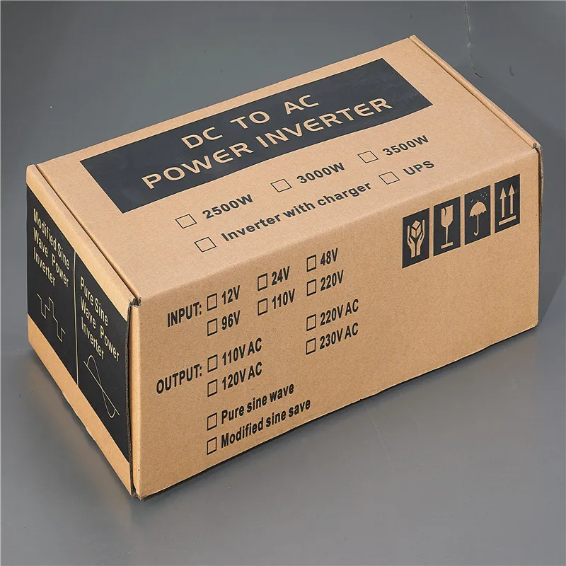 TTN  modify sine wave solar power inverter 12v 24v 48v 110v 220v 3000w from China supplier