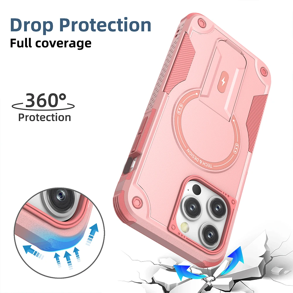 Hybrid 2-in-1 Waterproof Case for iPhone 17 Pro Max