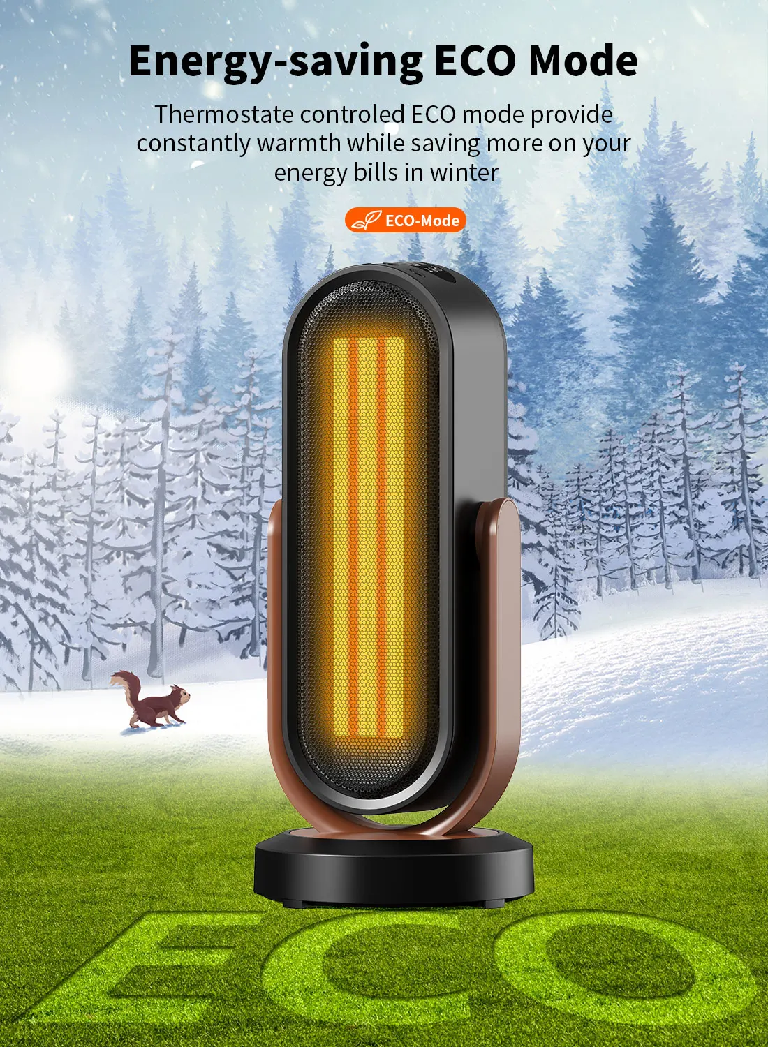 Electric Heater, Portable, PTC, 1500w - detail 2