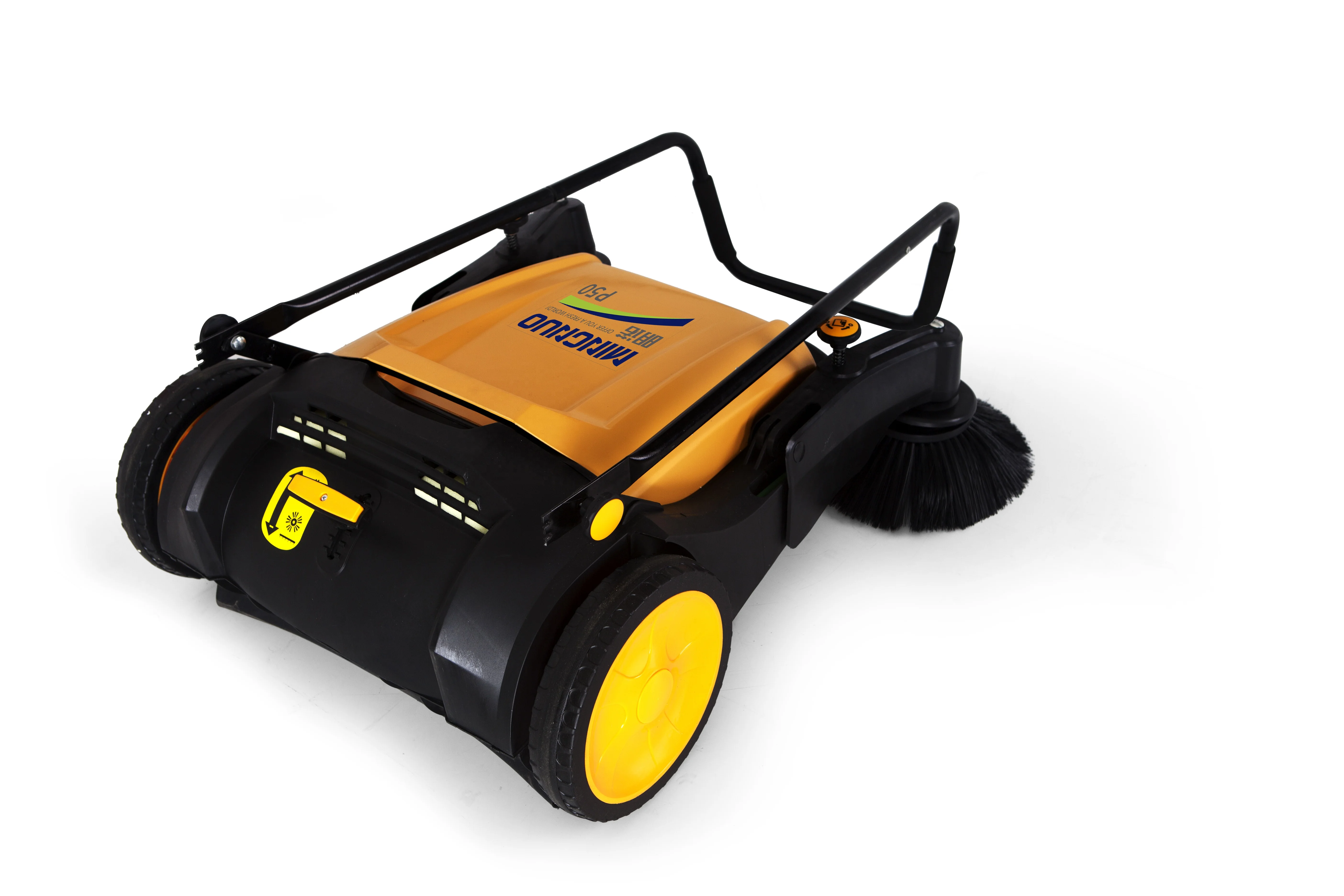 MINGNUO P50 Cheap Mini Walk Behind Manual Electric Road Sweeper Floor Sweeper for Sale