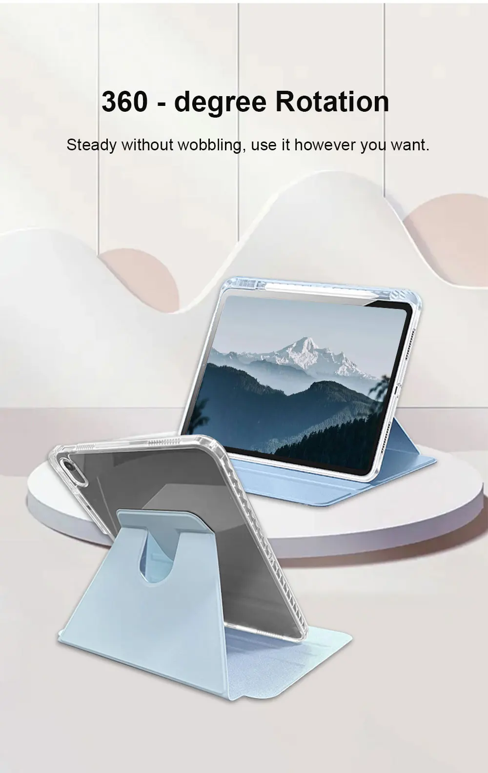 2022 with pencil holder 360 rotation protective stand cover-5