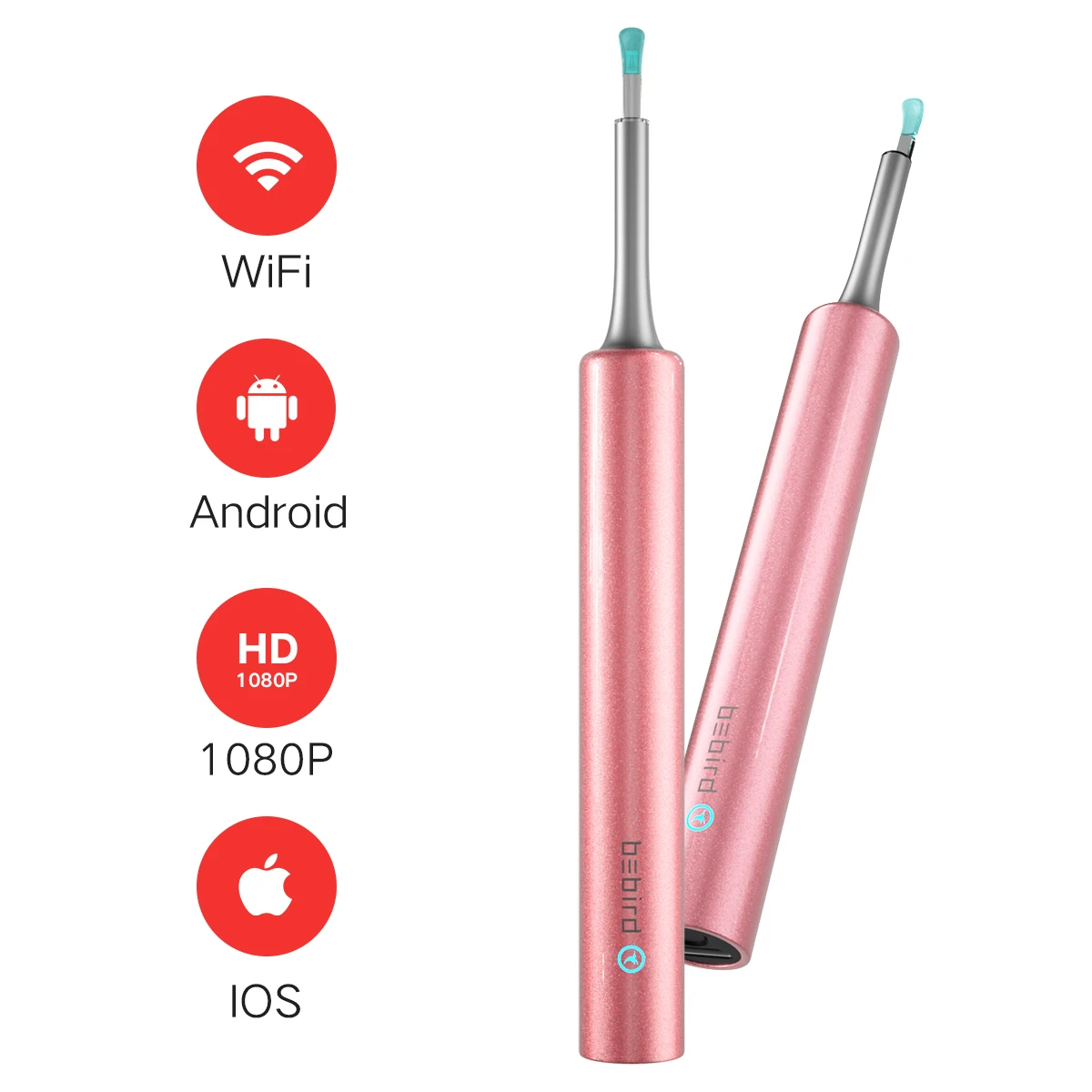 Вместо ушной отмычки деревянный для выбора WIFI беспроводной умный визуальный чистящий стержень с отоскопом ушей эндоскопическая