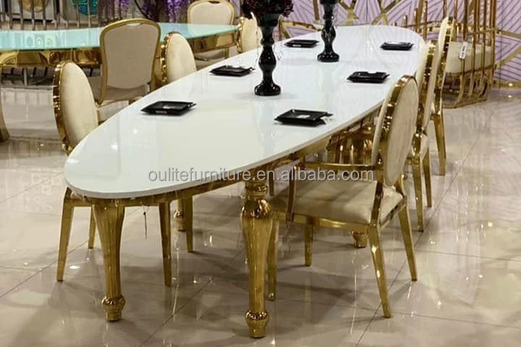 Superior High End Mirror Table Top Wedding Tables Luxury Gold