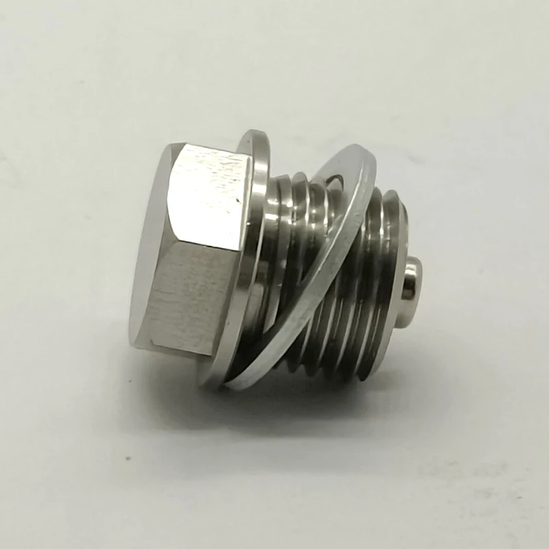 2Pcs M14x1.5 Steel Engine Oil Drain Plug Screw fit for Audi A4 A6 S8 S6