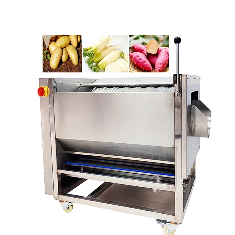 Commercial Root Vegetable Potato Cleaning Peeling Machine Ginger Washing and Peeling Machine