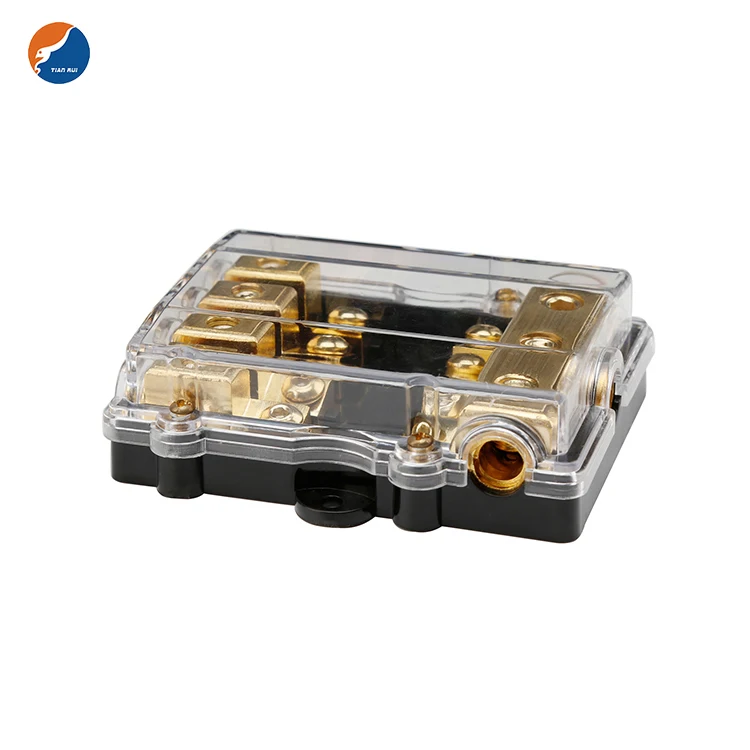 Fuse Box 32v Amomd 12 Way DC 32V Fuse Block Mega Terminal Block Fuse Holder Box With 12 Way Negative Bus Bar