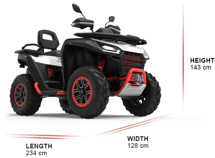 Оптовая продажа 2021 новый дизайн сигвей оригинальный короткий-Snarler ATV S 4-тактный одноцилиндровый для взрослых 4x4 Atv Quad Bike 570cc ATVs