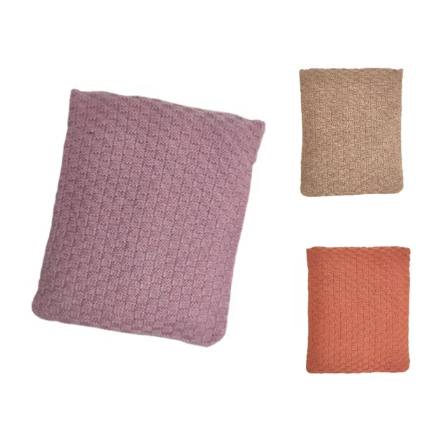 Lavender Knitted Cover Back Microwave Waist Heat Pack