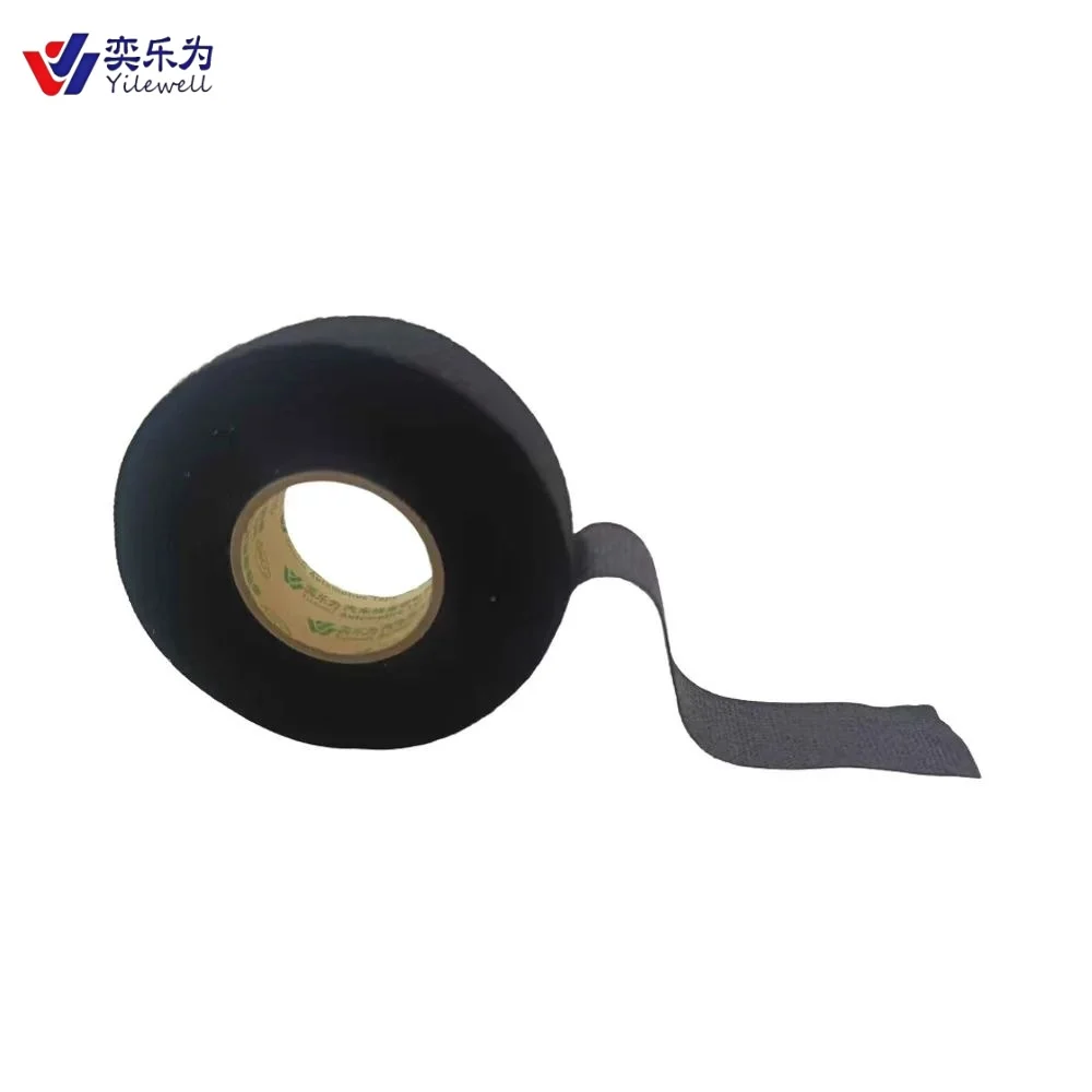YLW YLW-R001 Flannel Heat-Resistant Insulation Tape - YLW Brand, Self-Adhesive Acrylic, One-Sided, 0.3mm Thick, 10m Long