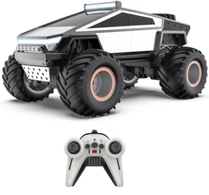 EPT Newly Alloy Design Cybertruck Electric Pickup Big Wheel Off-road RC Toy Car With Lights and Music Cybertruck-tesla