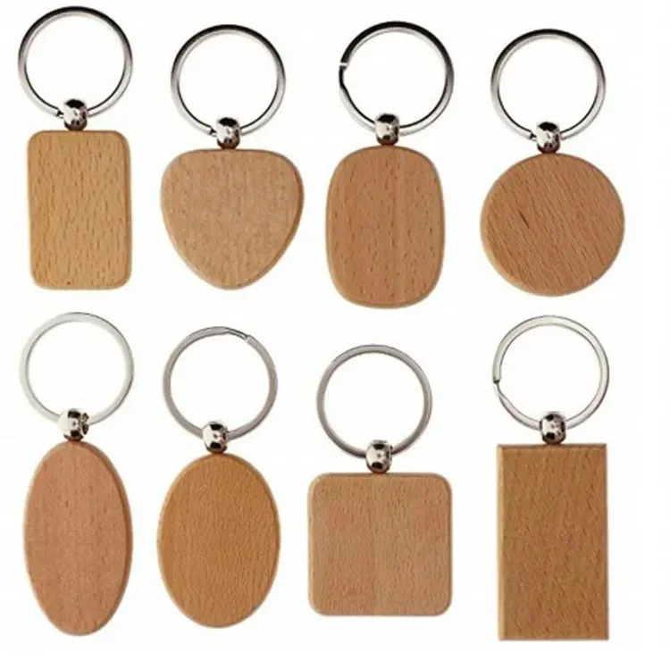 Custom Wood Log Cut Keychains - HPG - Promotional Products Supplier