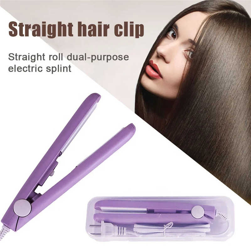 New Curling Iron Mini Hair Straightener Iron Ceramic Straightening Styling Tools Hair Curler Flat Iron Beard Straightener