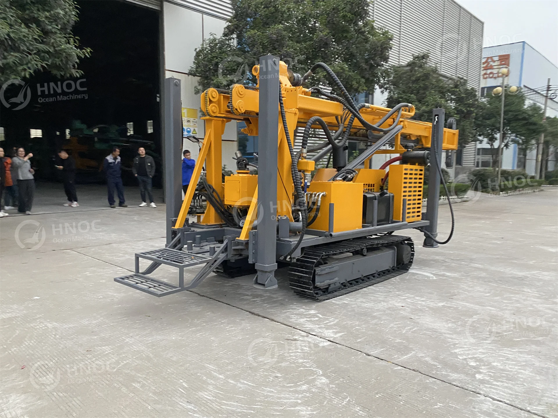 300m Depth High Power Hydraulic Diesel-Powered Rotary Drilling Rig for Water Well Borewell Drilling Multifunctional