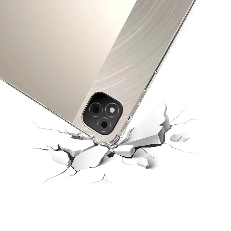 For Infinix XPad 11inch 2024 Tablet Case Transparent Soft TPU Shockproof Back Cover for ITel Pad One 10.1inch 2023 Airbag Shell