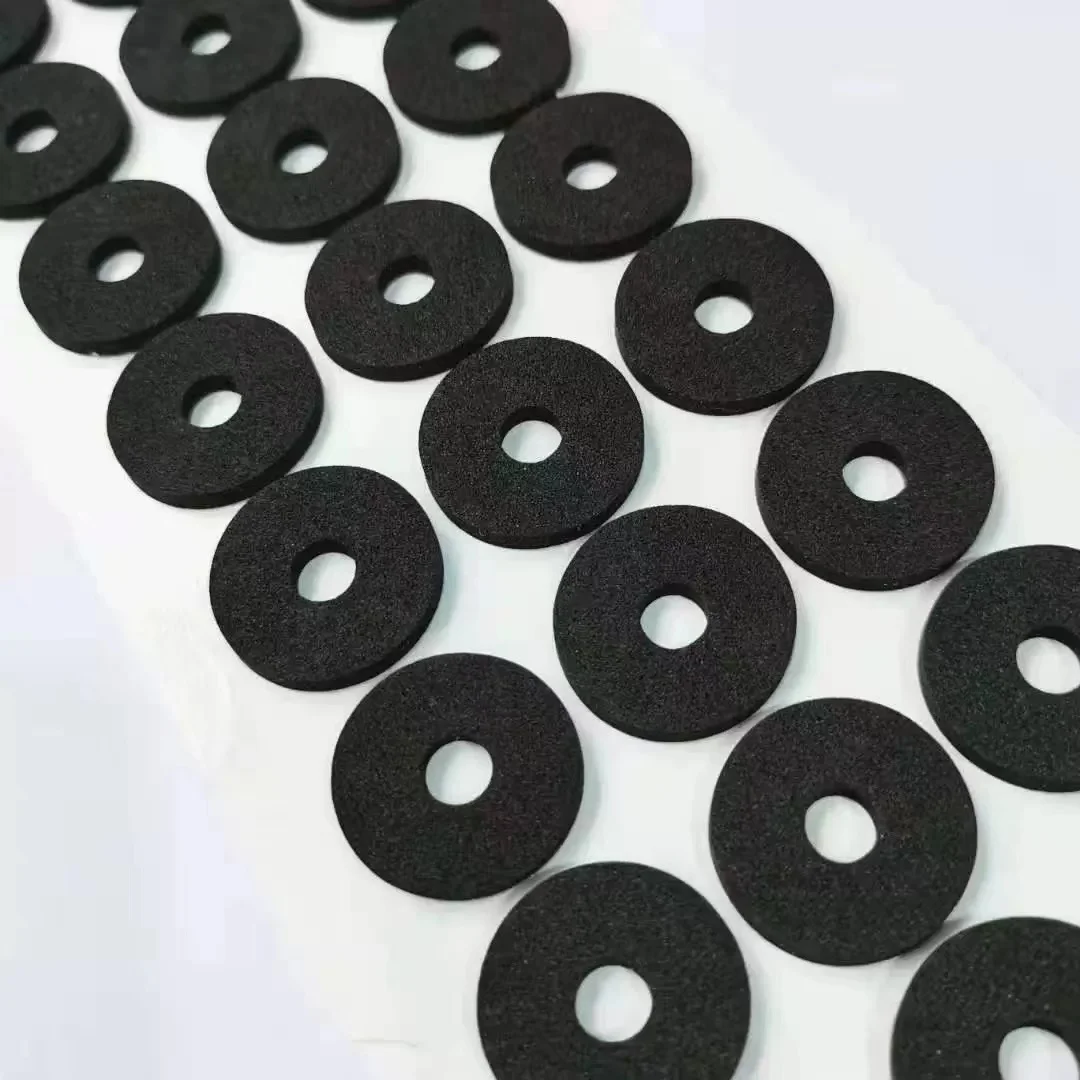 OEM molded eva thin flat square rectangle flat rubber Adhesive gasket