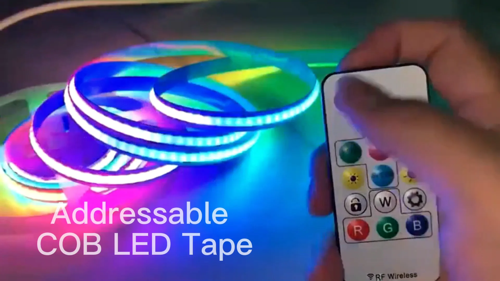 Fob 24v 12v 5v Smart Cob Led Strip Cct Rgb Rgbw Dream Color Addressable Led Strip Buy Ip65 