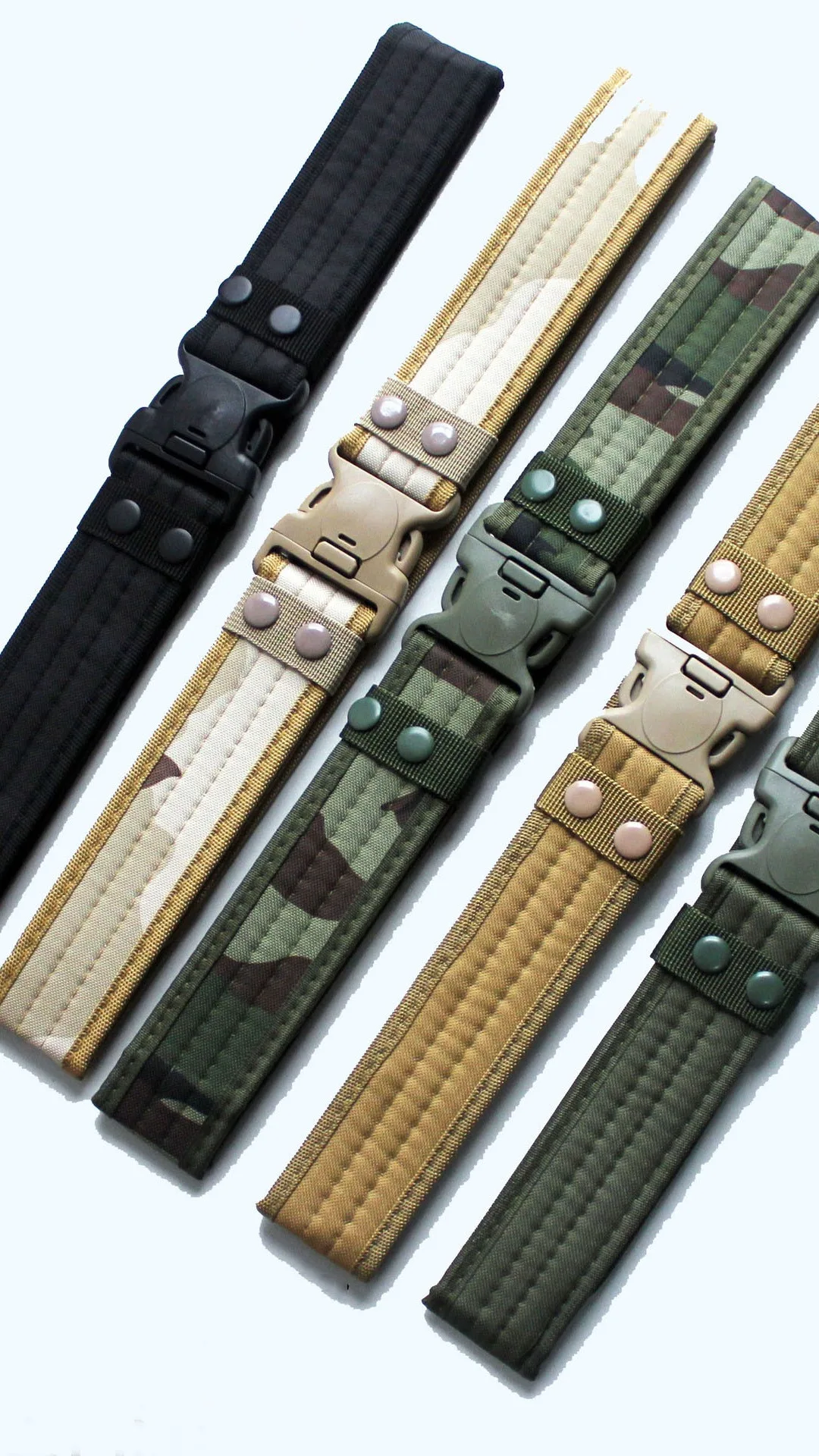 Tactical Belt Nylon Quick-Release Buckle with Molle Pouch & Clip Amazon.com: Tactical Belt for Men and Women, Jumbofit  main image 2