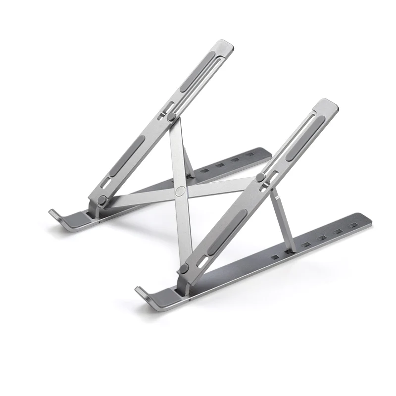 Portable Metal Aluminum Alloy 6 Angles Adjustable Foldable Laptop Stand
