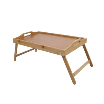Portable Outdoor Bamboo Foldable Table Essential for Lazy People Small Notebook Computer Desk Lacquer Technique for Kitchen Use