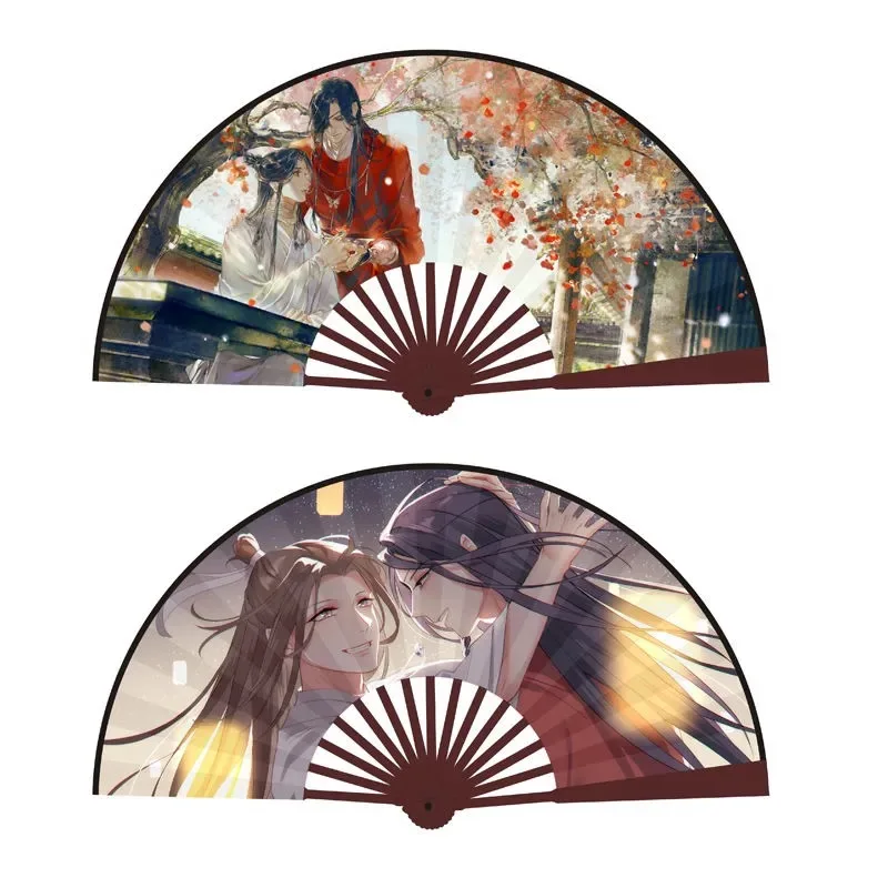 Оптовая продажа, бутик Vigreat, подарочные изделия из бамбука, поклонники ручной бумаги с принтом аниме на заказ