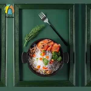 Odorless Konjac Noodles Rich Fiber Gluten-Free Instant Spaghetti Konnyaku Pasta in Bag Packaging