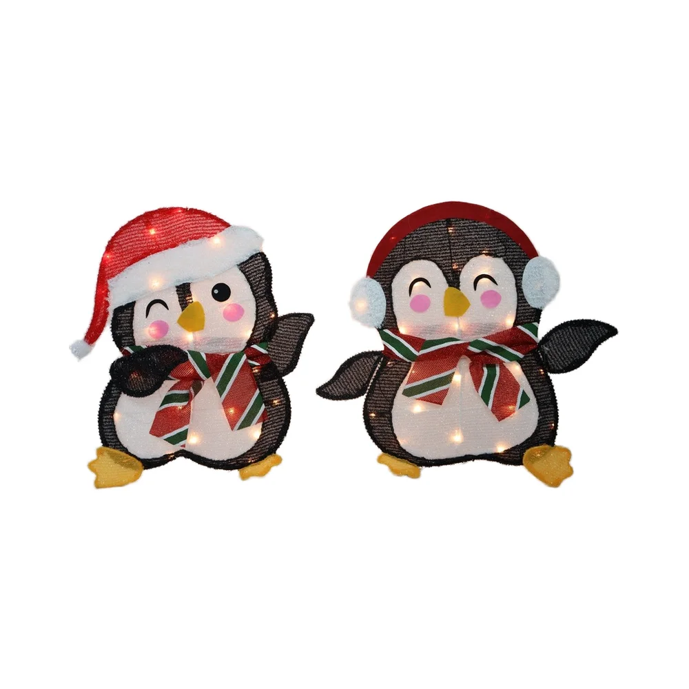 Noel Tatili Dekorasyonu için Yüksek Kaliteli LED Penguen Motifli Işıklar, Toptan Noel Işıkları