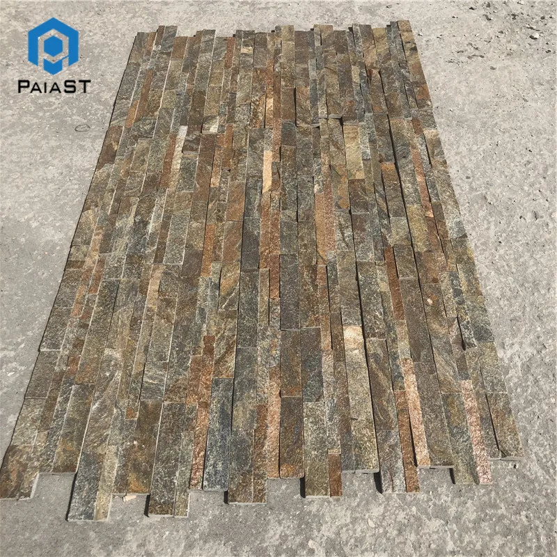 product quartzite stack stone veneer tile wall panel exterior slate-0