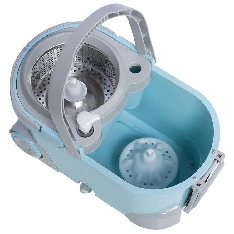 Роскошная энергосберегающая Швабра для мытья пола Легкая очистка вращающаяся швабра с ведром