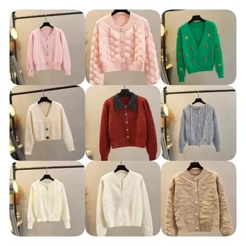 Womens Cardigan Sweaters Cable Knit Sweater 2024 Fall Winter Chunky Open Front Button Down Coats with Pockets