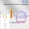 Blue + Teething stick + anti-chain + storage box