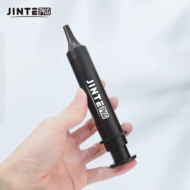 Cosmetic Syringe Skincare Essential Eye Cream Black Serum Gel Packaging Syringe