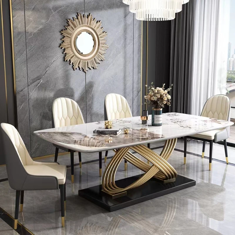 Latest Italian Design Contemporary Artificial Marble Dining Table
