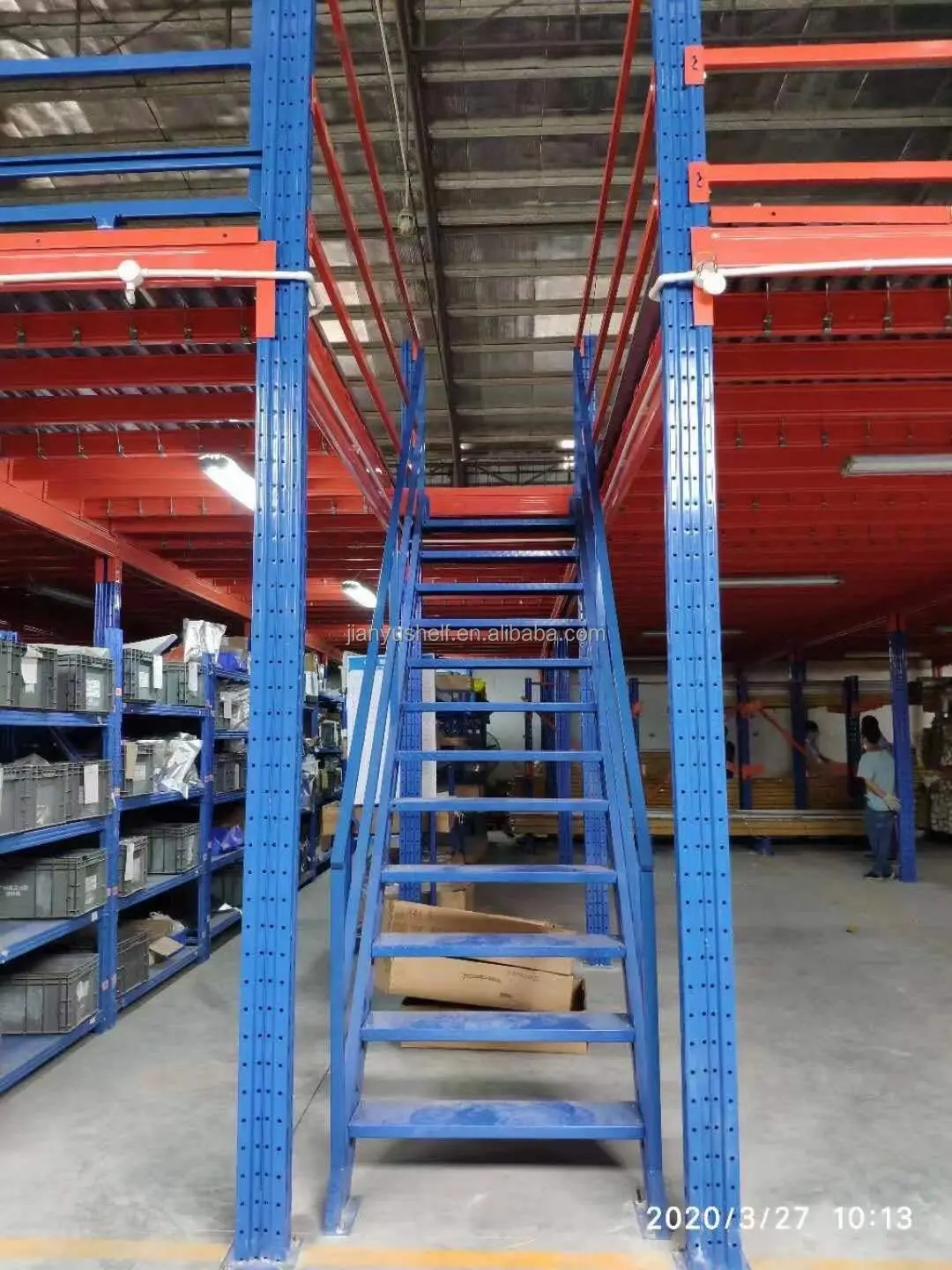 Assemble warehouse mezzanines platform heavy duty industrial storage racking system platform high quality warehouse storage rack details