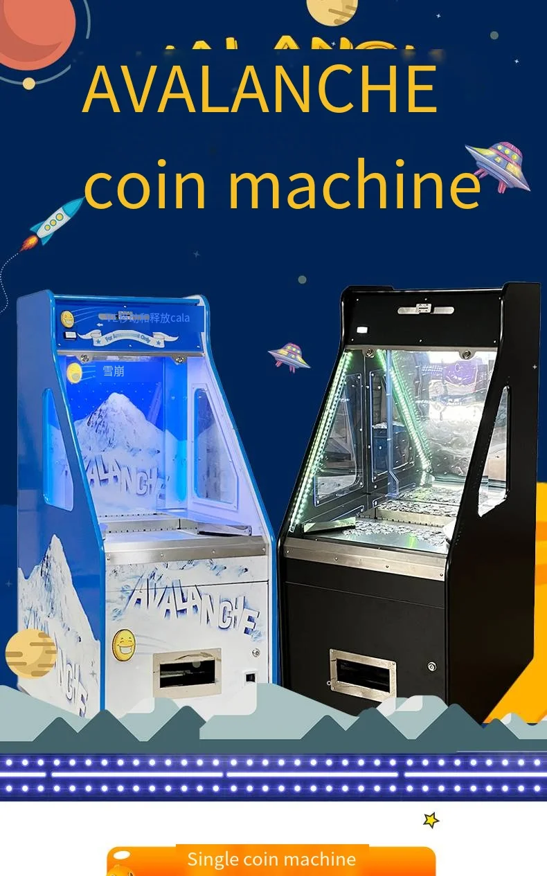 Factory Direct Sales Single Coin Pusher Machine with Stop Button Coin Pusher Arcade With Bill Changer Machine