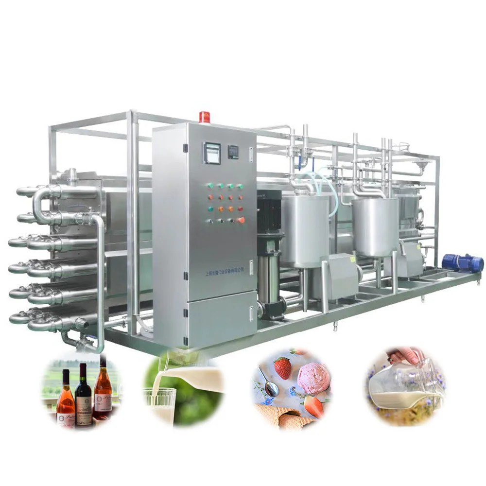 1000L Tubular  Pasteurisation Machine in Dairy Production Line Milk Processing Plant 2000L UHT Pasteurizer for Tofu Spread