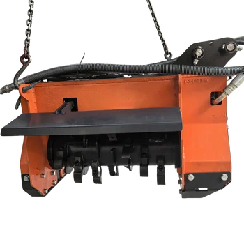 Promotion!! Incredible excavator mulcher machine, tree crushing excavator mulcher machine in action