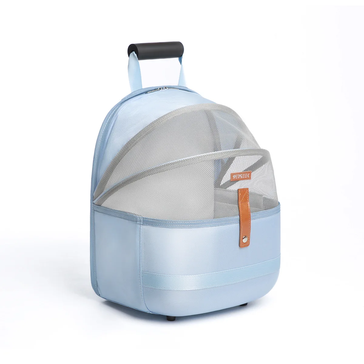 Pet Backpack with Breathable Fabric on the Front, Suitable for cat Use, Large Capacity, Portable.