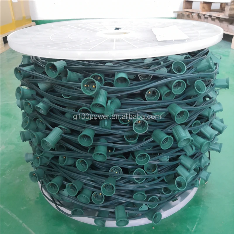 Best Christmas Light Spool C7 Bulk Empty Socket Light Line 250ft 500ft ...