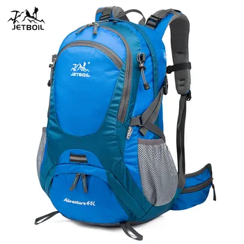 new professional outdoor mountaineering bag waterproof waist support sports backpack waterproof large capacity with rain cover