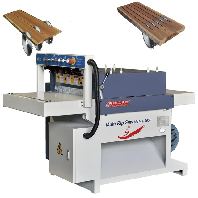 Factory Direct Sales High Performance Wood Cutting Machine Rip Saw Machine Multi Rip Saw