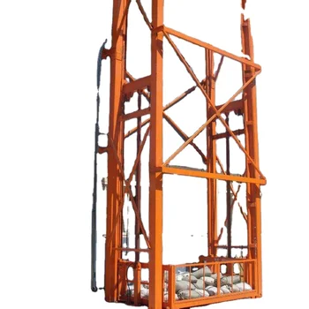 Used for Carrying Cars Guide Rail Cargo Lift Hydraulic Goods Freight Cargo Lift Elevator Outdoor Hydraulic Cargo Lift