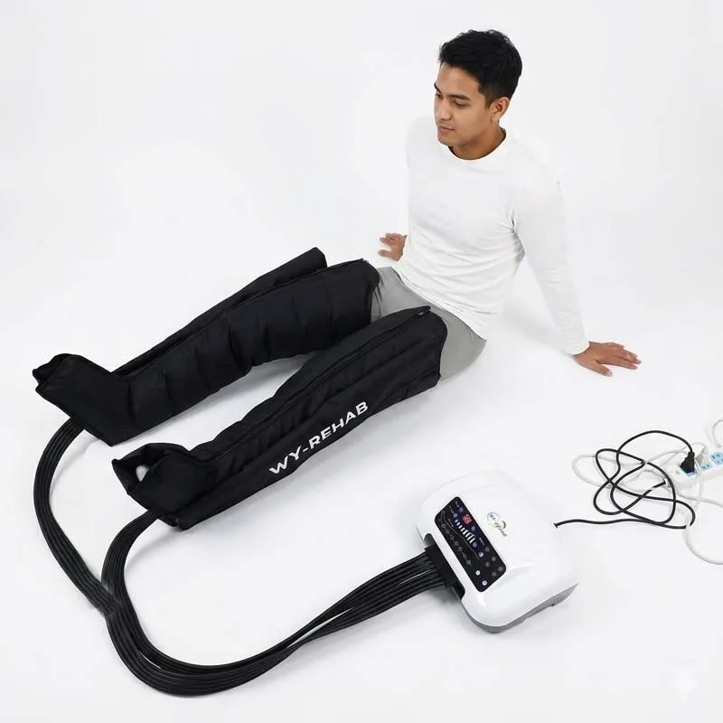 CE MDR sertificēti 8 kameru kompresijas zābaki asinsritai uzlabošanai