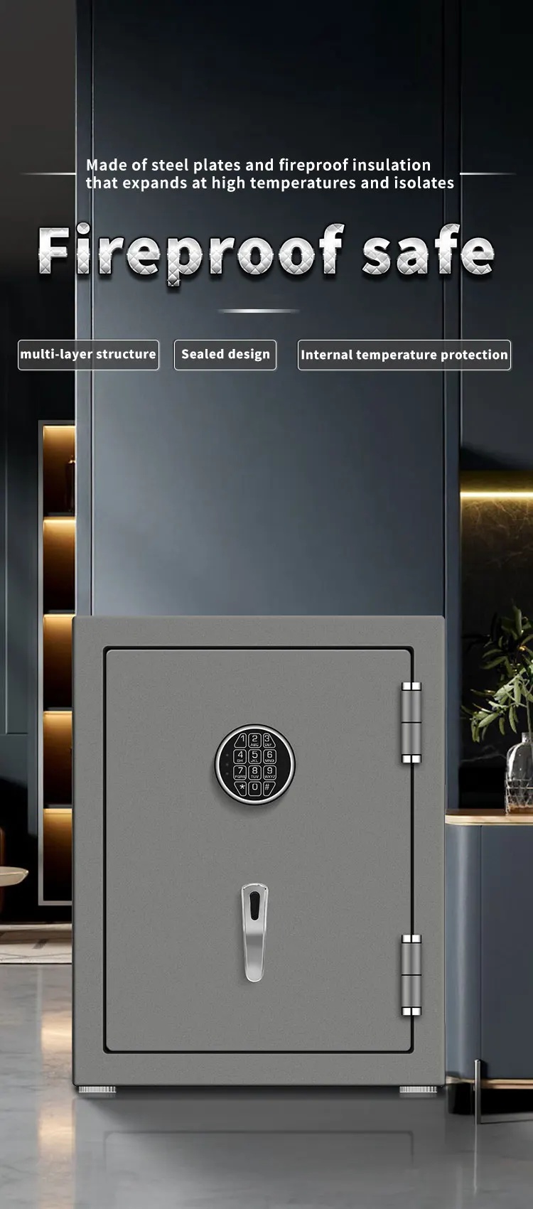 CEQSAFE China Professional Manufacture High Quality Office Home Fireproof Safe Box factory