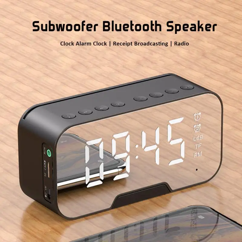 Led Digital Display Sleep Timer Bluetooth Speakers for Alarm Clock Wireless Speaker